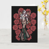 Carte Aries Zodiac Fée Déesse Astrologie Fées (Fleur jaune)