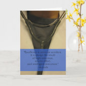 Carte Aristote Citation de l'école Médicale (Fleur jaune)