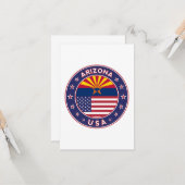 Carte Arizona (Devant/Arrière en situation)