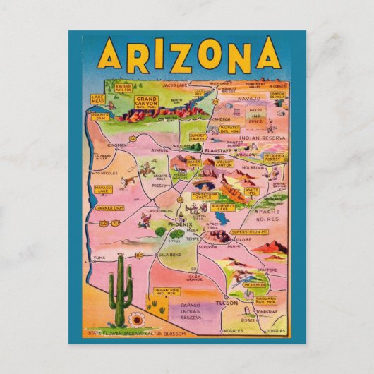 Carte Arizona (Devant)