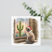 Carte Arizona Christmas in Desert Greeting card (Debout devant)
