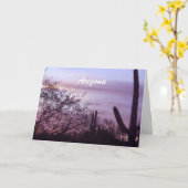 Carte Arizona Pittoresque Purple Skies (Fleur jaune)