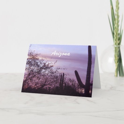 Carte Arizona Pittoresque Purple Skies (Devant)