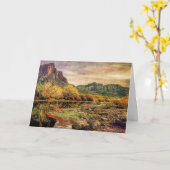Carte Arizona River Sonoran Desert Mountains Art numériq (Fleur jaune)