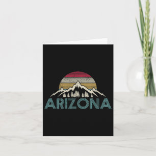 Carte Arizona Vintage Monts Retro Nature Randonnée Souv