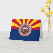 Carte Arizonan Flag & Seal, Flag of Arizona (Fleur jaune)