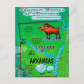 Carte Arkansas USA (Devant)