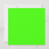 Carte Arlequin Neon Vert Couleur Solide (Devant)