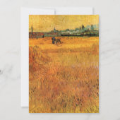Carte Arles : Vue des champs de blé par Vincent van Gogh (Devant)