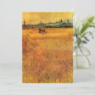 Carte Arles : Vue des champs de blé par Vincent van Gogh
