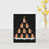 Carte Armadillo Animal Santa Hat Vilain Arbre de Noël Li (Fleur jaune)
