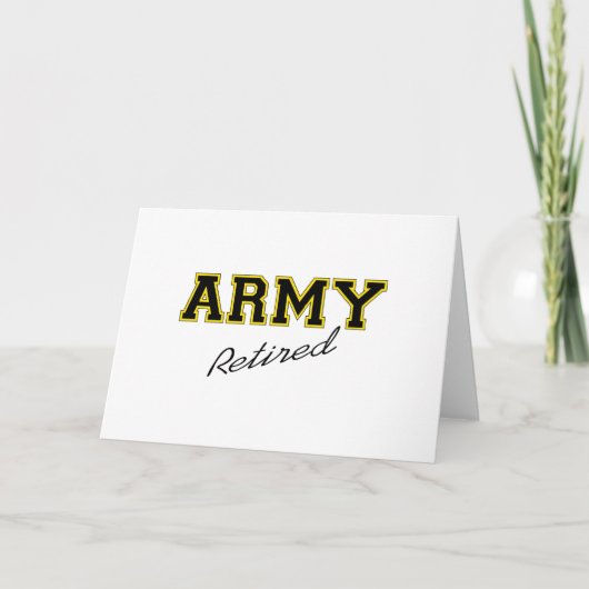 CARTE ARMÉE RETIRÉE (Devant)