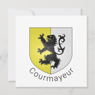 Carte Armoiries de Courmayeur, Val d'Aoste