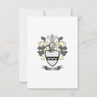 Carte Armoiries de Craig Family Crest