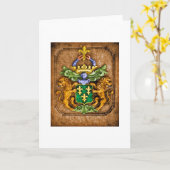 Carte Armoiries De La Famille Van Westervelt (Fleur jaune)