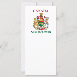 Carte Armoiries de la Saskatchewan