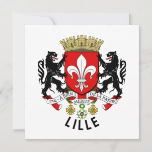 Carte Armoiries de Lille, France
