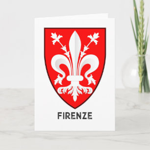 Carte Armoiries de lys florentin, Beaux-Arts