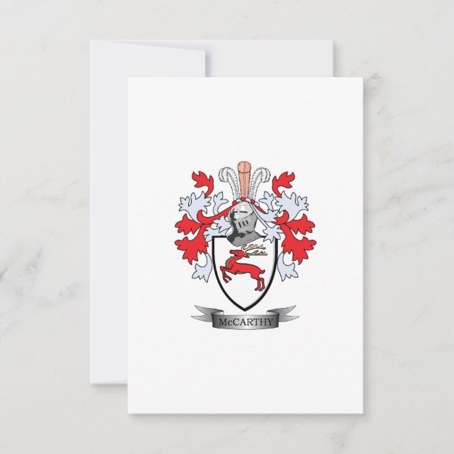 Carte Armoiries de McCarthy (Devant)