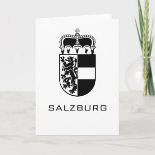 Carte Armoiries de Salzbourg en monochrome Fine Art