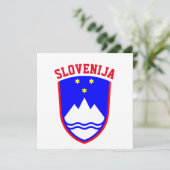 Carte Armoiries de SLOVÉNIE (Debout devant)