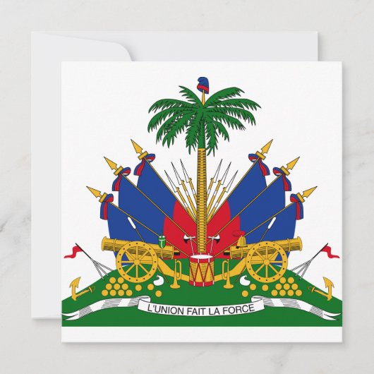 Carte Armoiries haïtiennes (Haïti) (Devant)