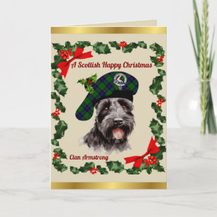 Carte Armstrong Scottie Dog - Noël personnalisé