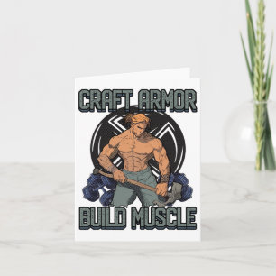 Carte Armure d'artisanat Construire Muscle Cosplay Gym C