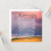 Carte Armure de Dieu, Éphésiens 6 (Devant/Arrière en situation)