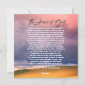 Carte Armure de Dieu, Éphésiens 6 (Devant)