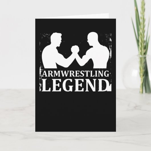 Carte Armwrestling Legend Arm Wrestling Armfight Cadeau (Devant)