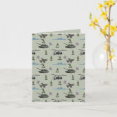 Carte Army Military Camouflage Green Camo  (Fleur jaune)