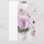 Carte Arrangement des roses mariages floraux (Devant / Derrière)