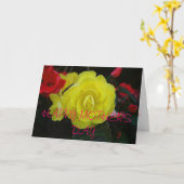 Carte Arrangement floral (Fleur jaune)