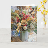 Carte Arrangement hivernal (Fleur jaune)