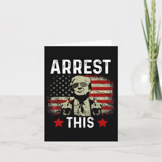 Carte Arrestation de Trump 2024 Condamné Felon Trump Arr (Devant)