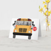 Carte Arrêt de bus scolaire (Fleur jaune)