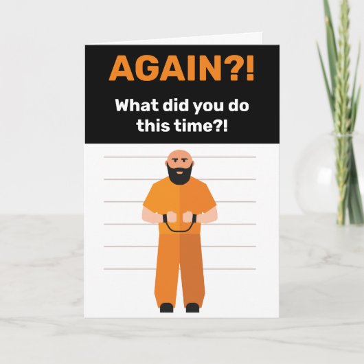 Carte Arrêté à nouveau ? Prison Détenu Salutation Miss Y (Devant)