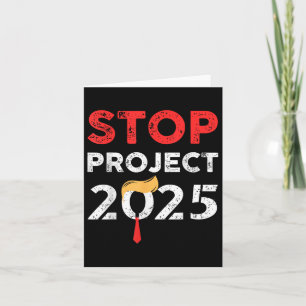 Carte Arrêter le projet Trump 2025 Trumps Project Anti T