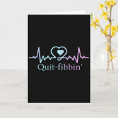 Carte Arrêtez de mentir Infirmière de fibrillation auric (Fleur jaune)