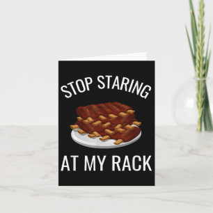 Carte Arrêtez De Monter À Mon Rack Drôle Rack De Ribs Ba