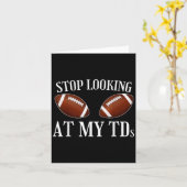 Carte Arrêtez De Regarder Mon Tds Funny Gros Implants Fo (Fleur jaune)