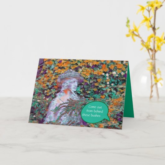 Carte Arrêtez de vous cacher/Tout va bien comme vous ête (Fleur jaune)