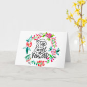 Carte Arrêtez et sentez les fleurs (Fleur jaune)