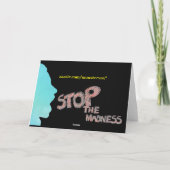 Carte Arrêtez la folie (Dos)