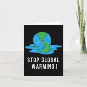 Carte Arrêtez le réchauffement climatique Changement cli