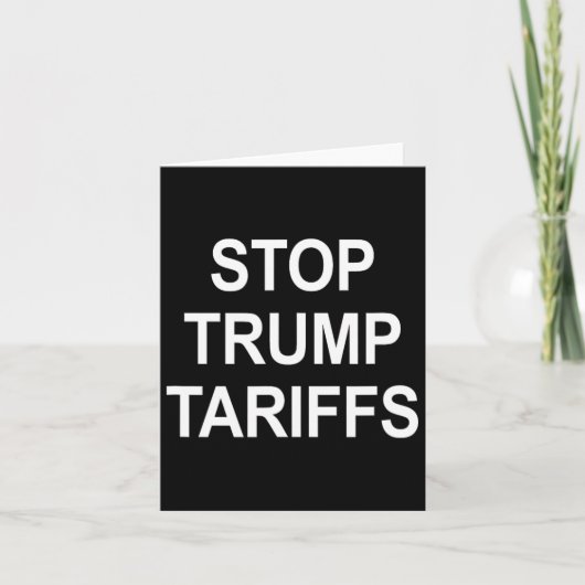 Carte Arrêtez les tarifs de Trump - (Devant)