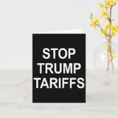 Carte Arrêtez les tarifs de Trump - (Fleur jaune)