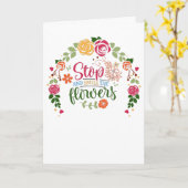 Carte Arrêtez-vous et respirez les fleurs (Fleur jaune)
