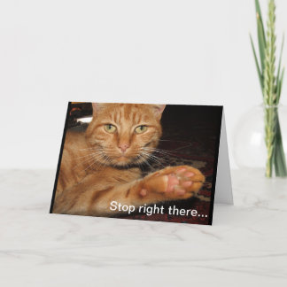 Carte Arrêtez-vous juste là